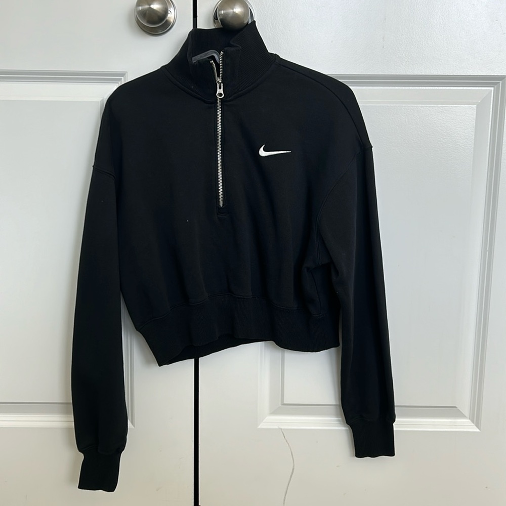 COPY - WOMEN'S NIKE SPORTSWEAR PHOENIX FLEECE OVERSIZED HALF-ZIP CROP SWEATSHIRT